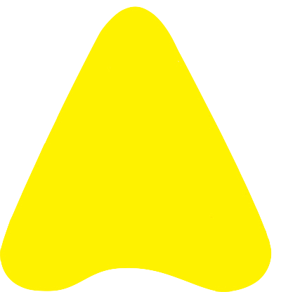 Bright yellow abstract shape